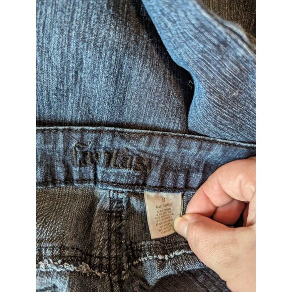 Fantasy Women's Jeans Size 8 Average Embellished Sides - Picture 3 of 6